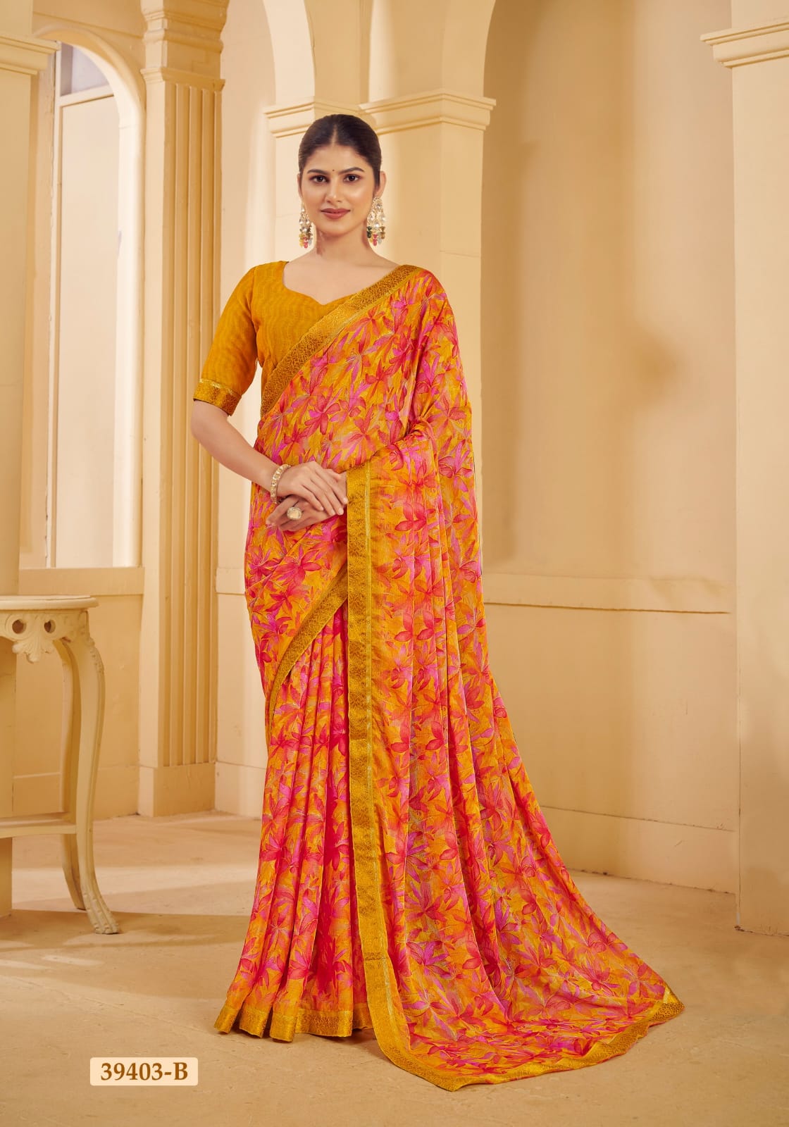 Simayaa Vol 27 By Ruchi Chiffon Daily Wear Saree Suppliers In India